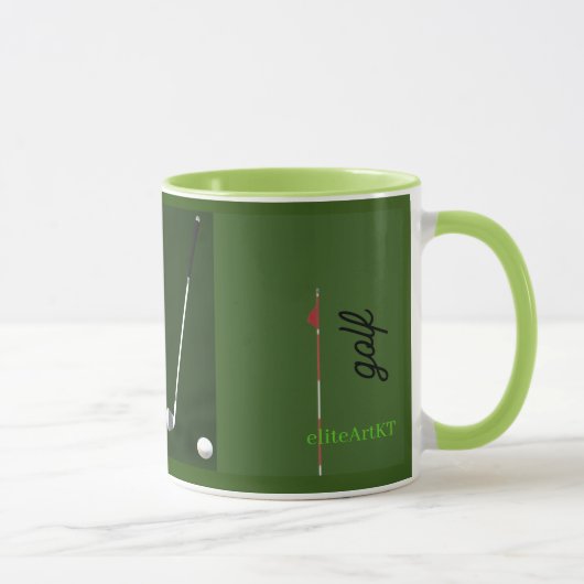 Tasse GOLF GREEN 'GOLF CLUBS' von eliteArtKT (Rechts)