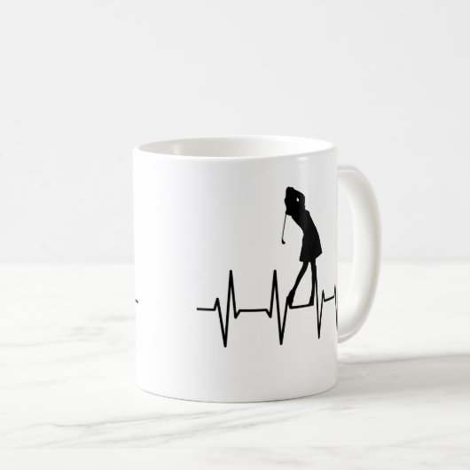 Tasse Golf Heartbeat (VorderseiteRechts)