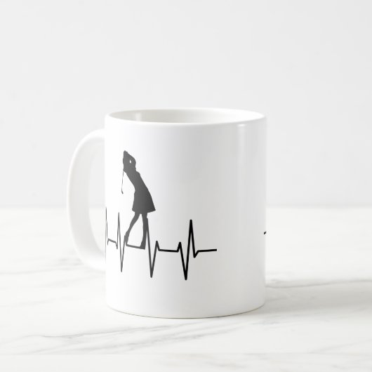 Tasse Golf Heartbeat (Vorderseite Links)