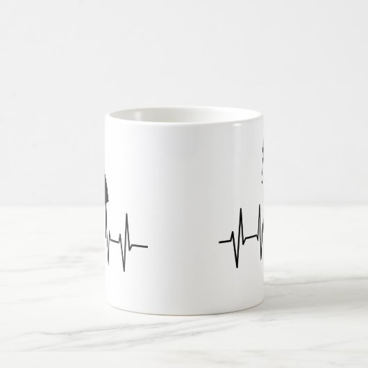 Tasse Golf Heartbeat (Mittel)