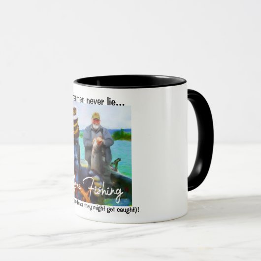 Tasse "Gone Fishing" (VorderseiteRechts)