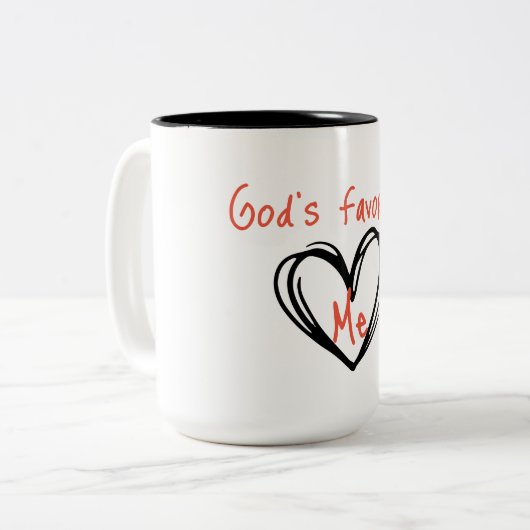 Tasse - Gottes Liebling - Ich! (Vorderseite Links)