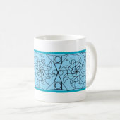 Tasse - Grafikmuster Wasserrad (VorderseiteRechts)