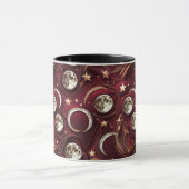 Tasse - Granatroter Himmelsmond (Zentrum)