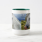 Tasse Graue/Weiße Pferde (Mittel)