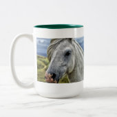 Tasse Graue/Weiße Pferde (Links)