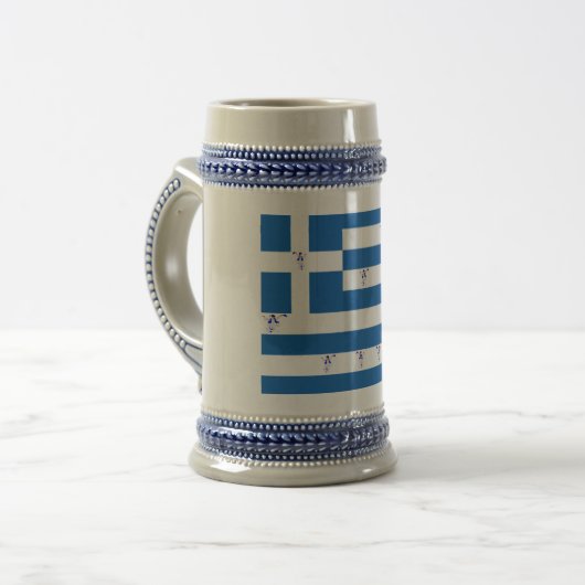 Tasse Grecian Evzone mit griechischer Flagge (Vorderseite Links)