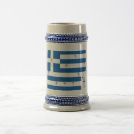 Tasse Grecian Evzone mit griechischer Flagge