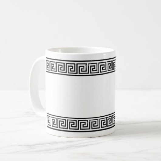 Tasse: Grecian Key Kaffeetasse (Vorderseite Links)