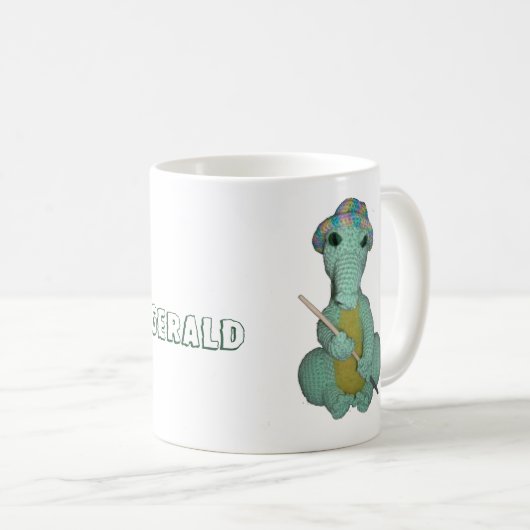 Tasse - Green Alligator Doll mit Name (VorderseiteRechts)