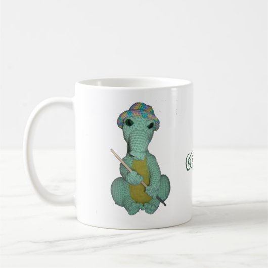 Tasse - Green Alligator Doll mit Name (Links)