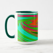 Tasse Green und Maroon Swirl (Links)