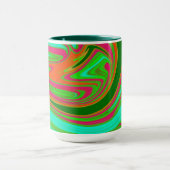 Tasse Green und Maroon Swirl (Zentrum)
