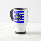 Tasse griechische Flagge EU Grexit (Vorderseite Links)