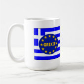 Tasse griechische Flagge EU Grexit (Links)