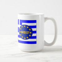 Tasse griechische Flagge EU Grexit