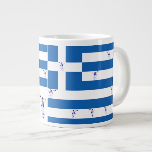 Tasse / Griechische Flagge / Evzones (Vorderseite Rechts)