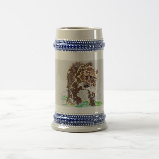 Tasse: Grizzlybär Bierglas (Mittel)