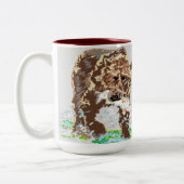 Tasse/Grizzlybär Zweifarbige Tasse (Links)
