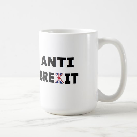 Tasse Großbritannien gegen den Brexit (Rechts)