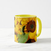 Tasse Große gelbe Sonnenblumen (VorderseiteRechts)