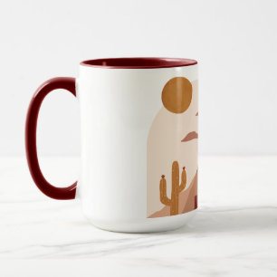 Tasse - Große Tasse - Terracotta durch Ludilabel
