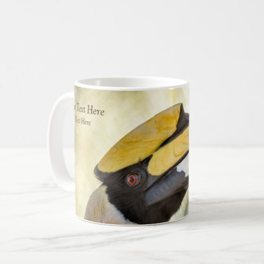 Tasse: Großer Hornbill 4 Kaffeetasse (Vorderseite Links)