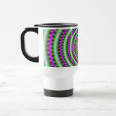 Tasse Grün und Rosa gezackte Ringe (Links)
