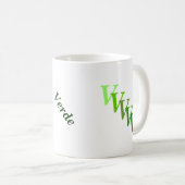 Tasse - Grüne Bezeichnung und Initialen (VorderseiteRechts)