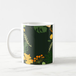 Tasse grüne Blumen natürlich
