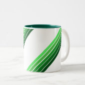Tasse - Grüne Diagonalstreifen (VorderseiteRechts)