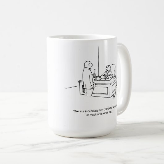 Tasse "Grüne Unternehmen" für Spaß (VorderseiteRechts)