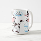 Tasse/Guten Morgen Zebra Kaffeetasse (VorderseiteRechts)