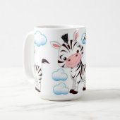 Tasse/Guten Morgen Zebra Kaffeetasse (Vorderseite Links)