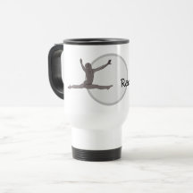 Tasse - Gymnast Silhouett mit Namen