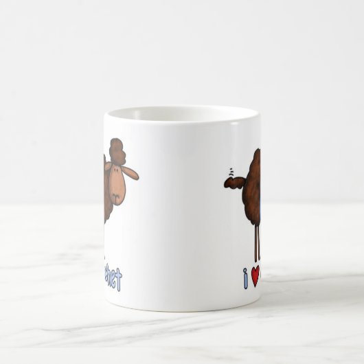 Tasse Häkelarbeit der Liebe I (Mittel)