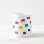 Tasse "hallo" in den verschiedenen Sprachen (Mittel)