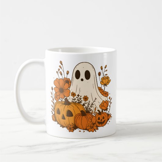 Tasse Halloween-Blumencup im Ghost-Kern (Links)
