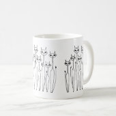Tasse (handgezeichnet Katzen) (VorderseiteRechts)