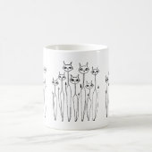 Tasse (handgezeichnet Katzen) (Mittel)