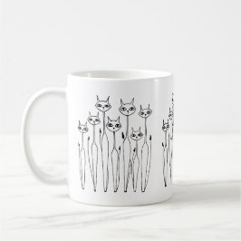 Tasse (handgezeichnet Katzen)
