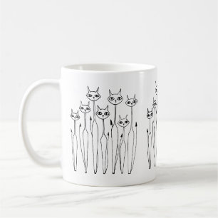 Tasse (handgezeichnet Katzen)