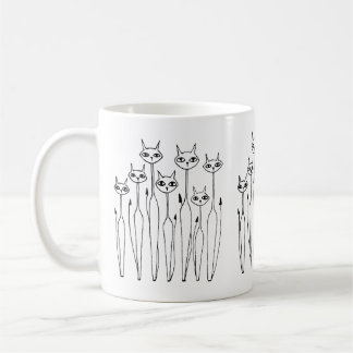 Tasse (handgezeichnet Katzen)