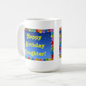 Tasse Happy Birthday Daughter (Vorderseite Links)
