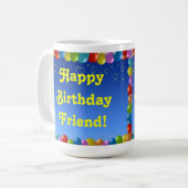 Tasse Happy Birthday Friend (Vorderseite Links)