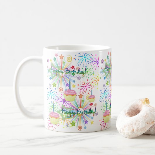 Tasse Happy Birthday Tasse (Mit Donut)