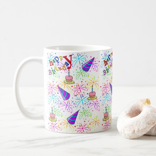 Tasse Happy Birthday Tasse (Mit Donut)
