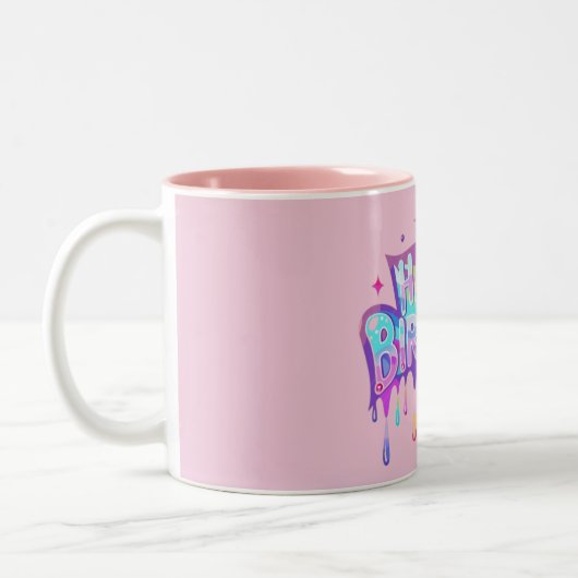 Tasse "Happy Birthday Typografy" (Links)