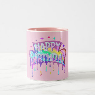 Tasse "Happy Birthday Typografy"