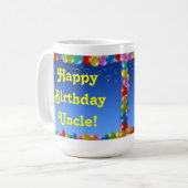 Tasse Happy Birthday Uncle (Vorderseite Links)